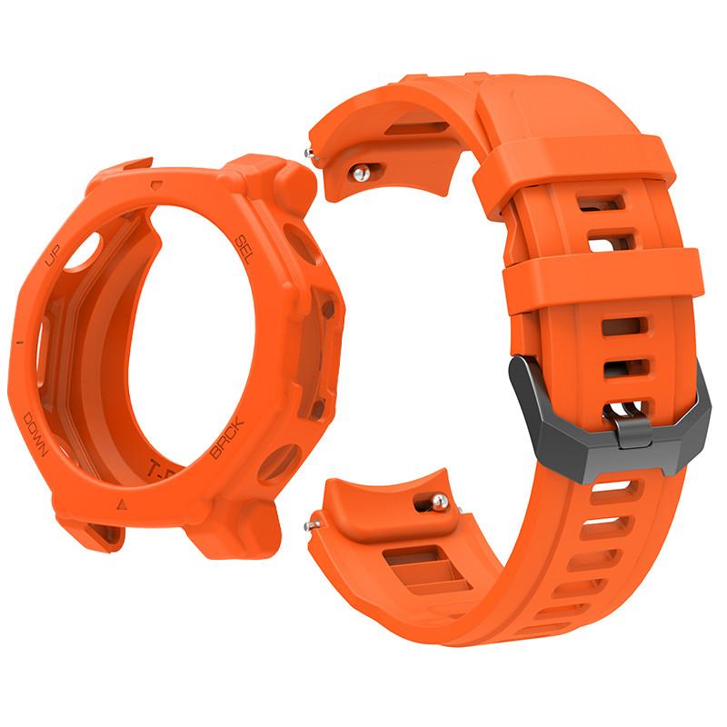 

Силіконовий Чохол + Ремінець Для Huami Amazfit T-REX 3 Pro Ремінець Браслет Для Amazfit T-rex3 Pro Захисний Чохол Аксесуари For T-REX 3Pro помаранчевий