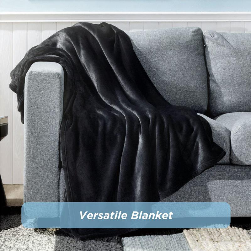 Kuschelige Winter Einfarbig Korallenfleece Flanelldecke - Antistatisch, Einlagig
