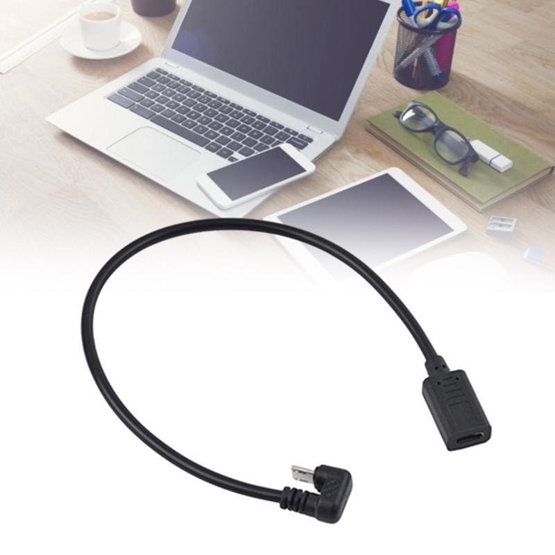 USB C to USB 5Pin Adapter Cable 180 Degree N Shape for Efficient Charging and Data Sync on Smartphones Tablets 35cm