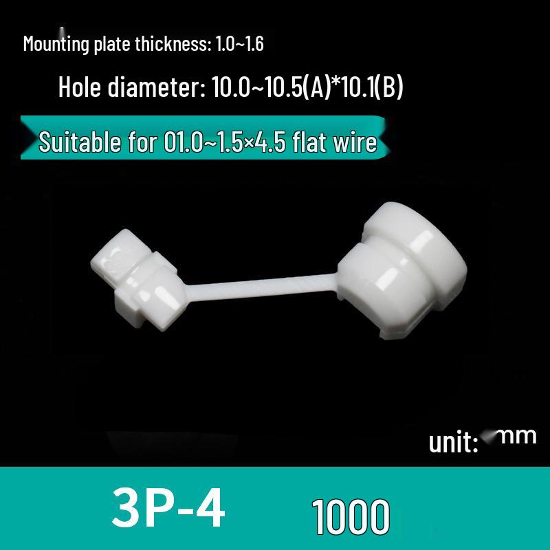 Nylon Cable Clip Set: Power Cord Buckle, Flat Cable Holder, Wire Protector, Cable Tie Tube for Electric Wires