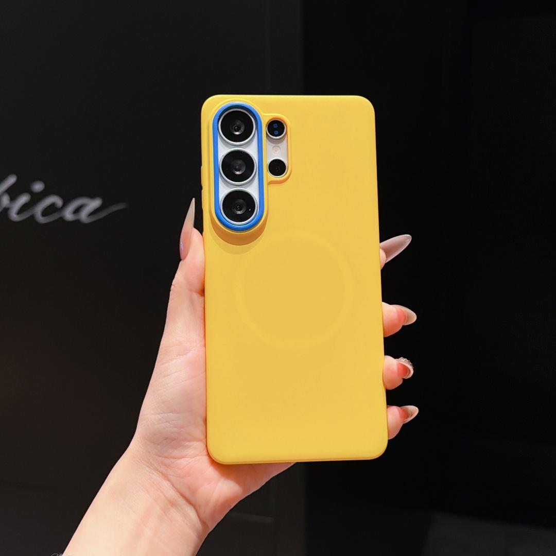 For Samsung Galaxy S26 Ultra Case Protection Magnetic Clear Blue Camera Protector Mobile Phone Cases Cover Galaxy S26 Ultra
