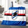 Sam-pdoria Team Crest Design Flannel Blanket, Soft Polyester, Modern Design, All-Season for Camping, Travel, Gifts for holidays or birthdays
