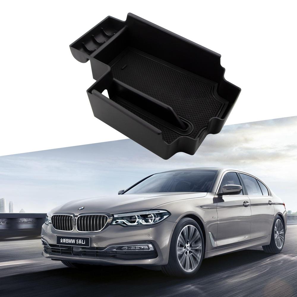 Car Center Console Armrest Storage Box for BMW 5 Series G30 G31 2020 2021 Interior Organizer Tray ABS Accessories