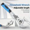 Adjustable Ratchet Wrench 10 Inch 180 Degree Folding Spanner Multifunction 5 In 1 Torque Wrench Tool