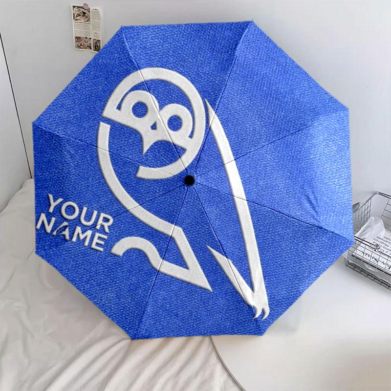 1 PC Automatic Folding Umbrella - Sheffield Wednesday Football Club Custom Name Pattern, Portable & Foldable Design with 8 Ribs, Christmas Birthday Gi