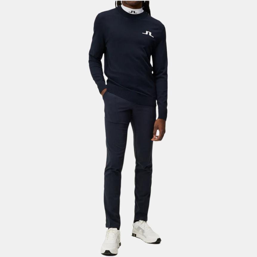 J.Lindeberg Logo Pullover Crew Neck Long Sleeve Sweater Men sweater GMKW08963-6855