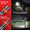 Zoomable Diving Flashlight IPX8 Waterproof Dive Lights Flashlight Portable 50M Underwater Diving Torch Hunting Lantern Fishing