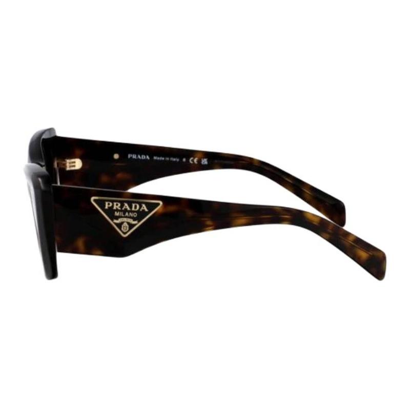 Prada Letter Design Square Sunglasses Women's Brown