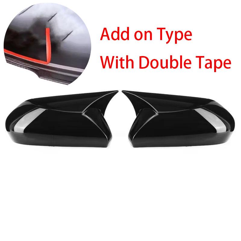 For Toyota Camry 8th 2018      Replace Rearview Side Mirror Cover Wing Cap Exterior Case Trim Carbon Fiber