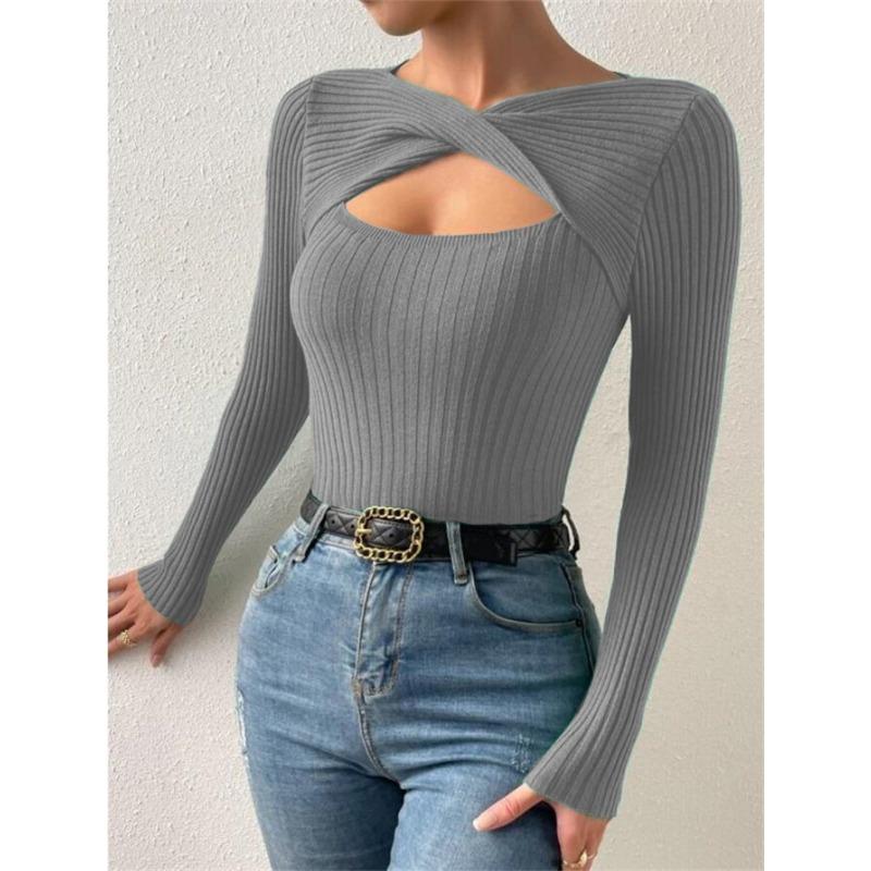 Fashion Fall Casual Womens Yyfs Winter Solid Color Print Long Sleeve Sweaters