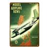 Vintage Airplane Metal Signs Fighter Jet Plane Posters Retro Aircraft Plate Metal Plaque Painting Living Room Home Wall Decor
