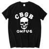 CBGB OMFUG T-shirt Punk Rock CBs Underground Tee Adult Mens Summer Style Cotton T Shirt S-5xl Black New
