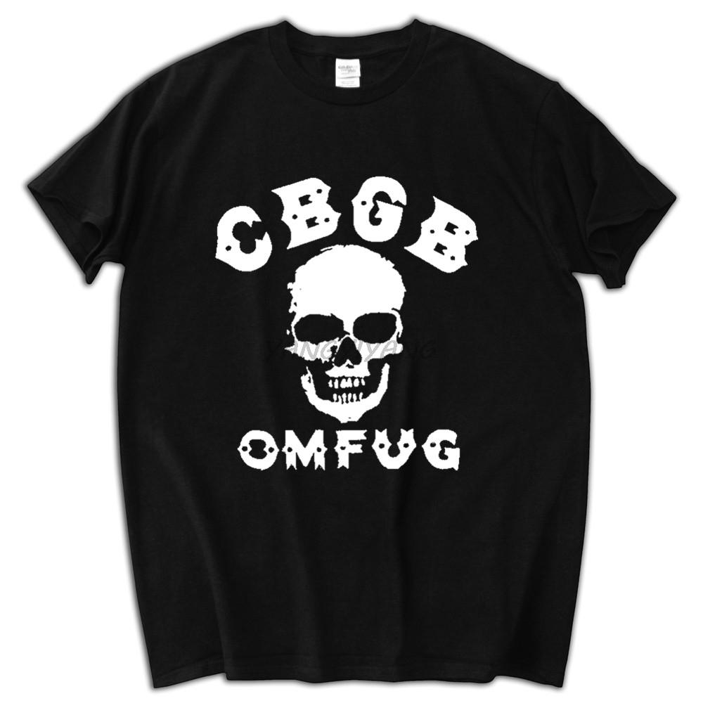 CBGB OMFUG T-shirt Punk Rock CBs Underground Tee Adult Mens Summer Style Cotton T Shirt S-5xl Black New