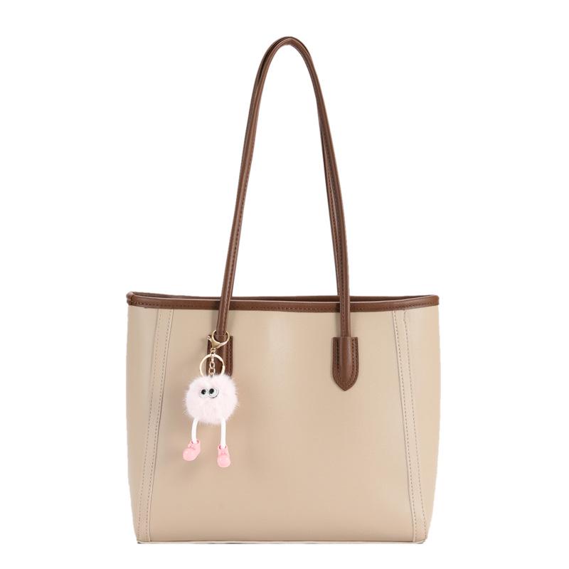 2023 Autumn/Winter Large-Capacity Fashionable Shoulder Bag - Simple, Trendy Korean Commuting Tote for Women