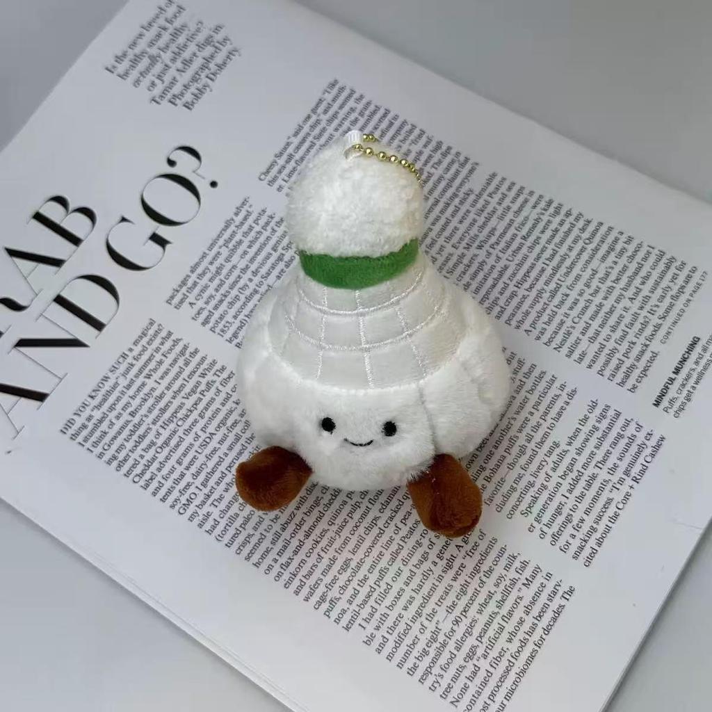 Soft Fufu Badminton Plush Toy Keychain - Cute Doll Pendant & Birthday Gift