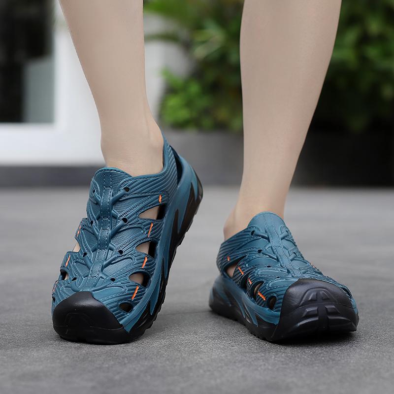 Fashion Mens Outdoor Trekking Sandals Summer Flat Non Slip EVA Collision Avoidance Quick Drying Beach Sandal Hiking PU Brand
