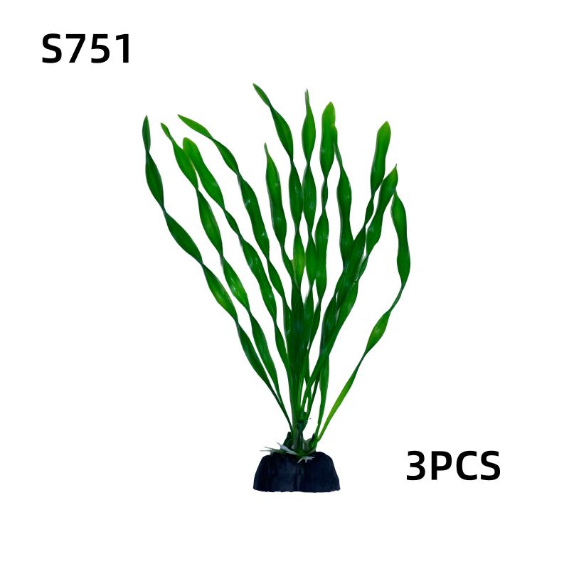 3 Stück/Los Leuchtende Farbe Aquarienpflanzen Künstliche Wasserpflanzen, Aquarium Pflanzen Dekoration Ornament Set 7,08 Zoll