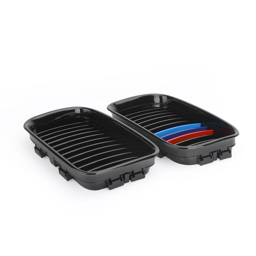 Kidney Sport Hood Grill Grille For 1992-1996 BMW E36 318i 325i Glossy Black