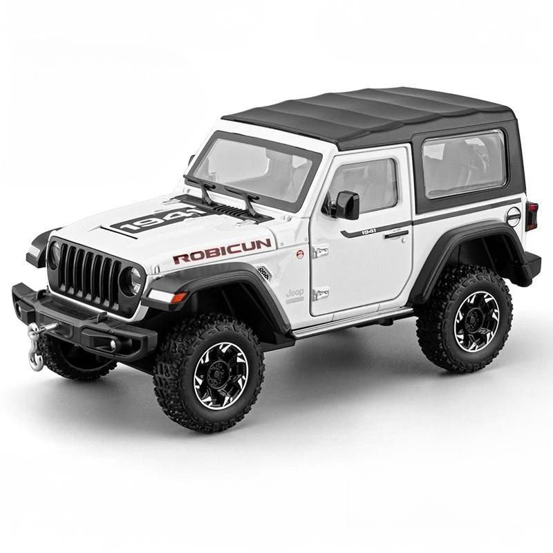 1/24 Jeep Wrangler Rubicon Off Road SUV Alloy Diecast Model Car Outdoor Boutique Classic Decoration Ornaments Gifts with Friend