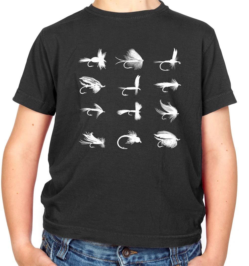 Fly Fishing Flies Kids T-Shirt - Fisherman - Sport - Fish - Angler - Angling 100