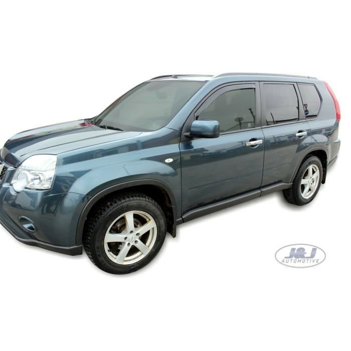 Déflecteurs d'air - J&J AUTOMOTIVE - Nissan X-Trail - Fumé - Acrylique renforcé - Installation facile