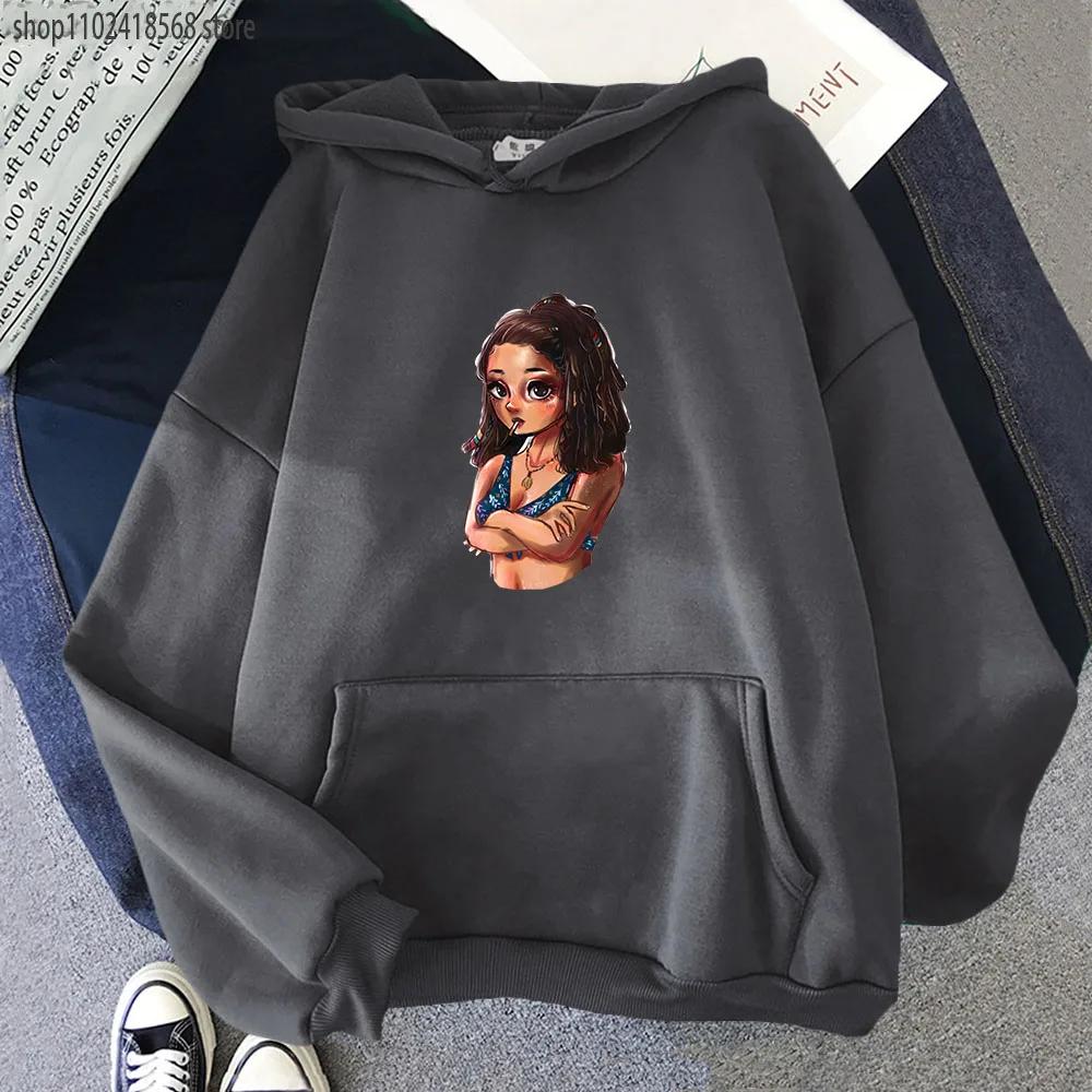 

Милое худи Куина Аниме Алиса в Пограничье Толстовка Весенне-осенняя Зимняя одежда Женский Пуловер Харадзюку Мужской 3XL