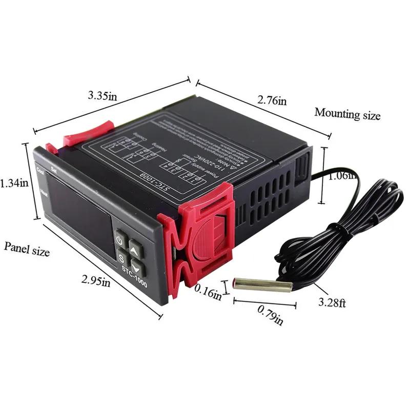 STC-1000 STC-3028 12V 24V 220V Termostat Digital Termometru Higrometru Controler Regulator Temperatură Umiditate