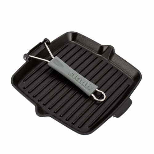 Staub Square Grill Pan, 24cm, Black, 1202123