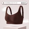 A Antibacterial non-marking nude lift large size underwear fixed cat claw cup soft support breathable gathering breast bra