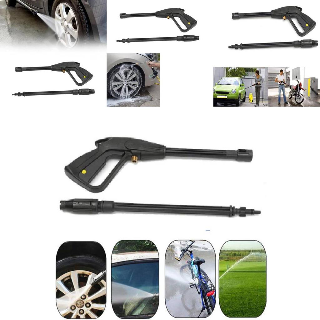 Leistungsstarke Hochdruck-Wasserpistole M14 Verstellbare Sprühdüse 5m Schlauchset Für Autowäsche Und Gartenarbeit