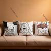 Wojak Soyjak Its Over Funny Meme Pillow Covers Cartoon Sofa Decorative Home Double-sided Printing Short Plush Cute Cushion Cover