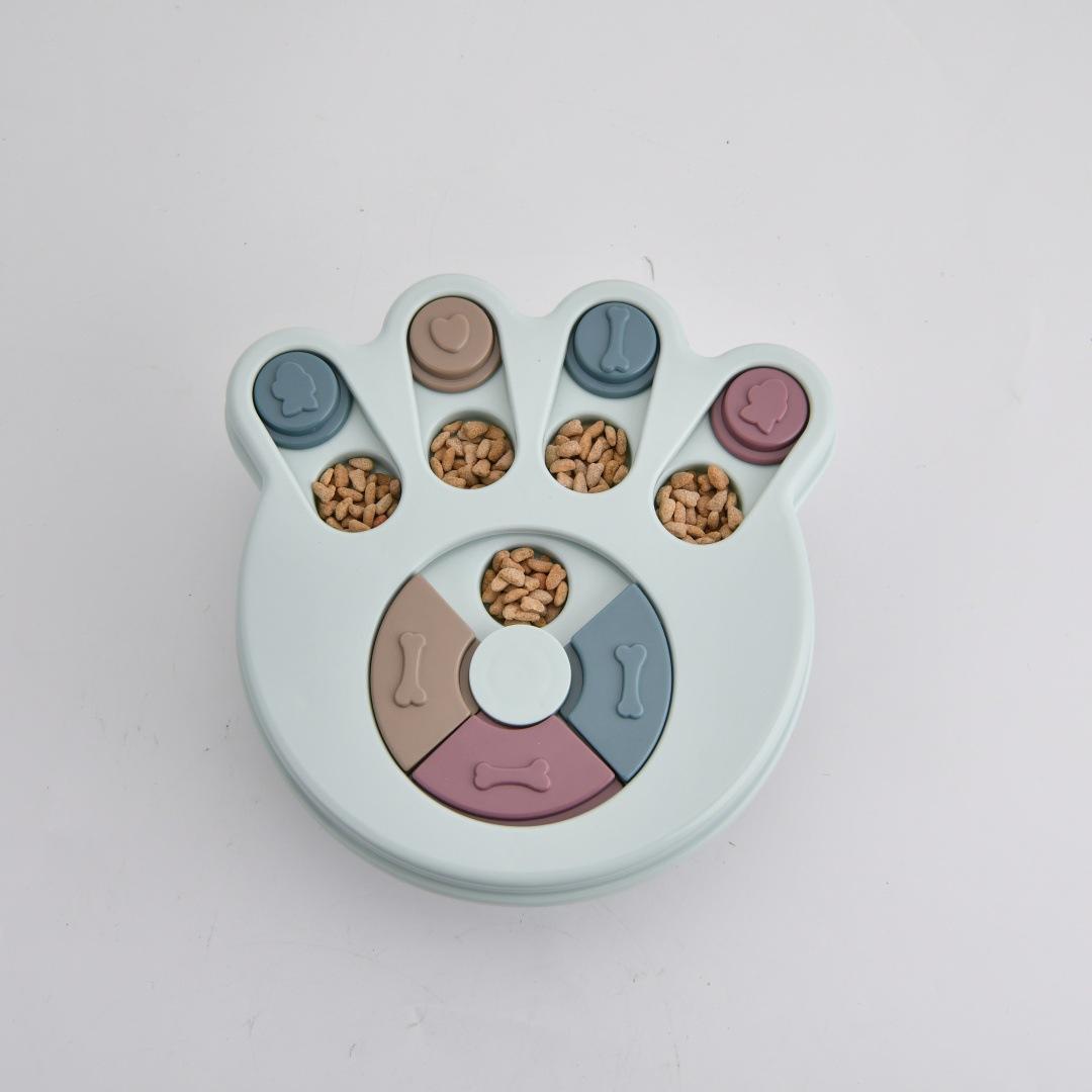 

Dog Puzzle Toys Slow Feeder Interactive Increase IQ Food Dispenser Compartments Non-Slip Slowly Eating Bowl Cat Dogs Food Games