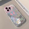 Ins Graffiti Butterfly for IPhone16 Promax Mobile Phone Case for Apple 15 Mirror 13 Protective Cover 14 Soft