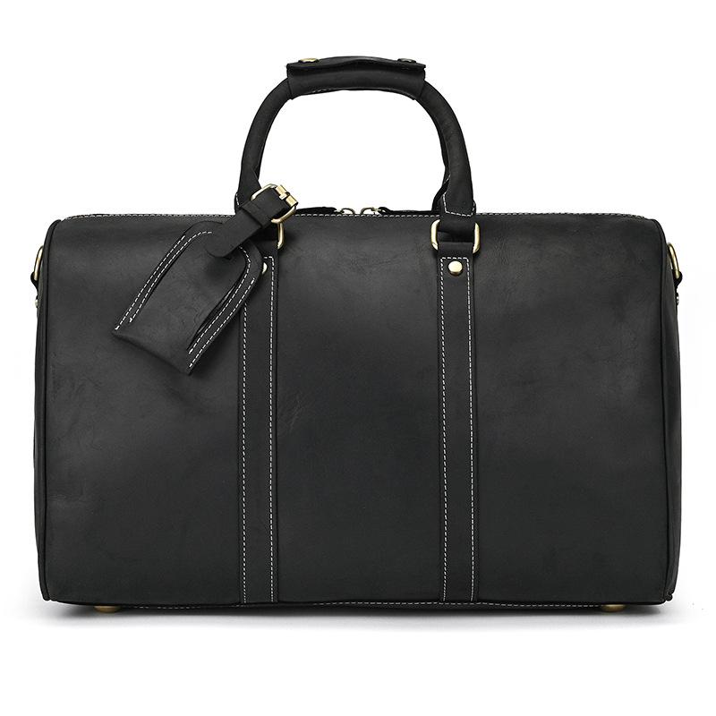 Herren Crazy Horse Leder Reise Tasche Boarding Retro Leder Große Kapazität Reise Tasche Handtasche Erste Schicht Rindsleder Schräg Span