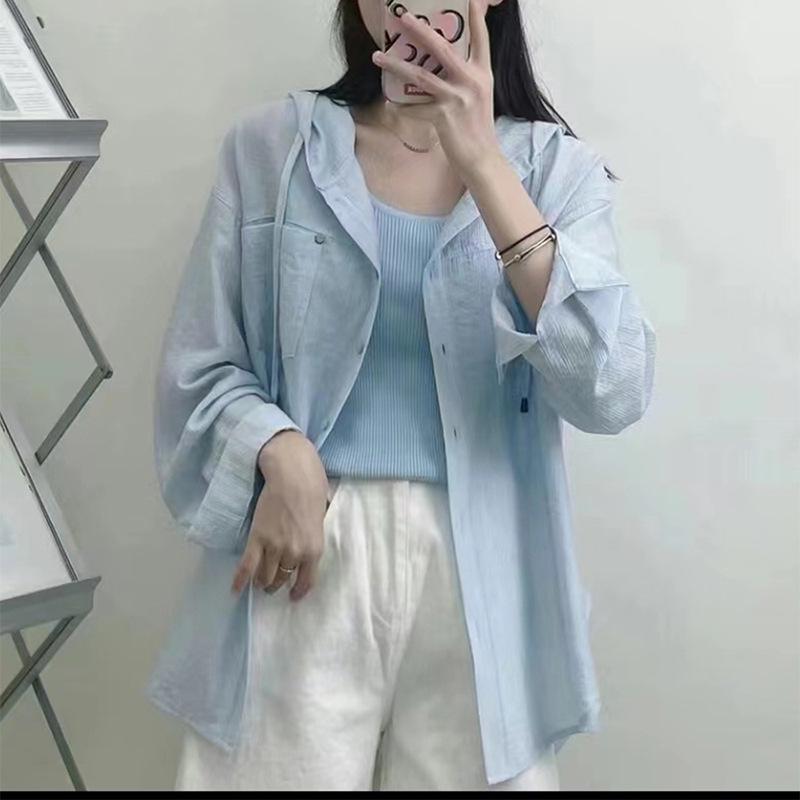 Korean Style Women's Lightweight Sun Protection Shirt - Spring/Summer 2025 Trend