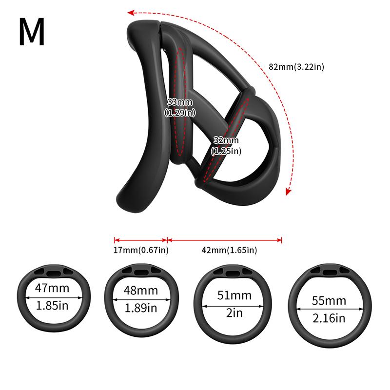 Male Chastity Cage Sex Toys Sissy Femboy beginner flat chastity cage belt Cock Cage man Urethra lock Penis Rings Men Adult Goods