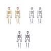 Punk Style Skeleton Pendant Earrings Shiny Halloween Party Jewelry  Festival Jewelry