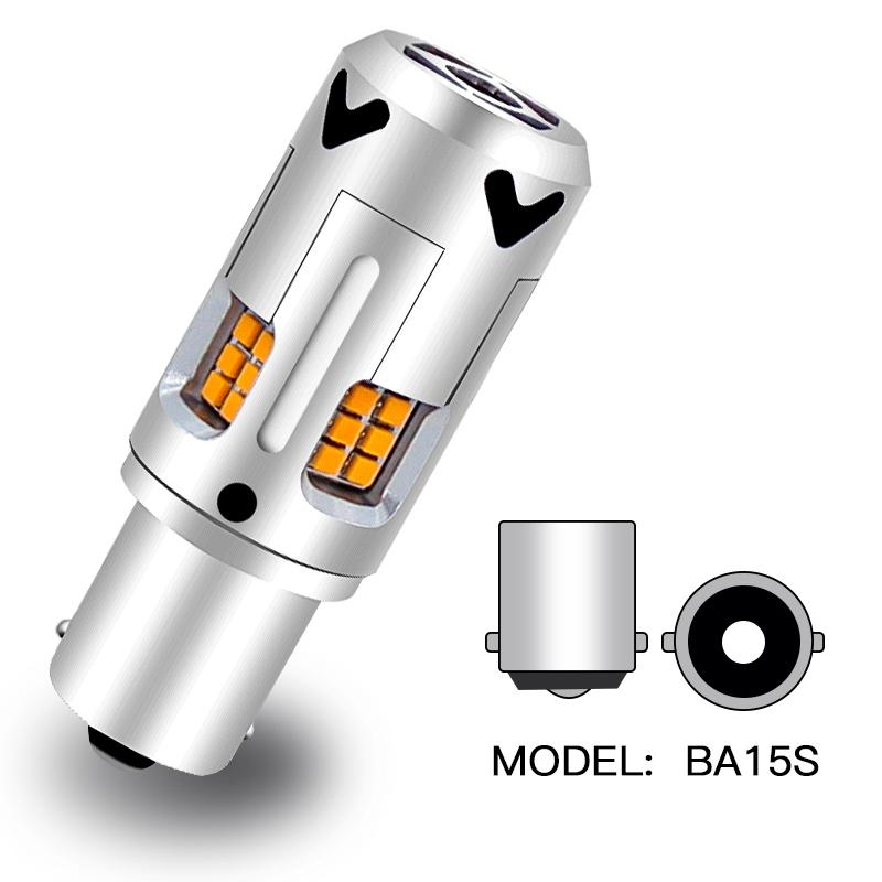 

2pcs 1156 Bulbs P21W BA15S PY21W BAU15S White/Yellow LED Turn Signal Lights DRL Lamps No Hyper Flash Error Free Car Accessories