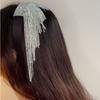 Luxury Long Chain Crystal Hairband Women Hair Accessories Baroque Full Diamond Hair Hoop Sponge Make up Rhinestone Headband