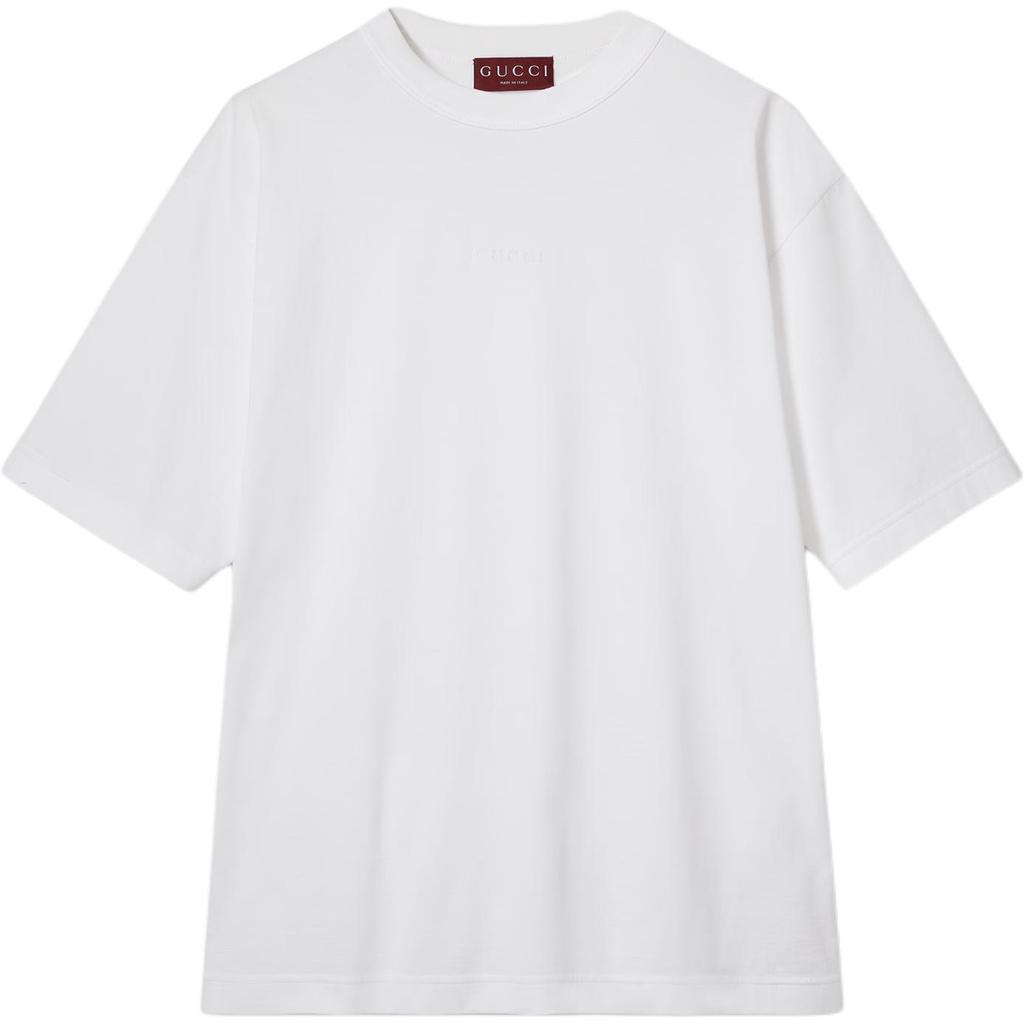 GUCCI T-Shirts Men's White Crew Neck Moderate 791547-XJGJT-9692