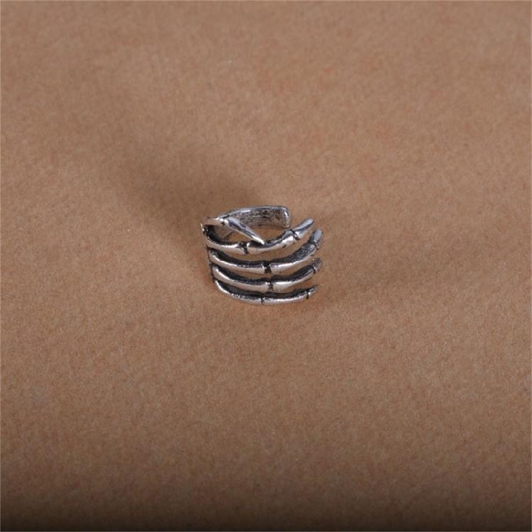 Alternative Alloy Ear Cuff Skeleton Hand Designs Punk Rock Fashion Accessory Jewelry For Edgy Outfits