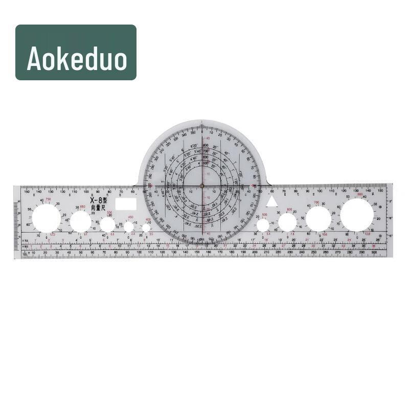 Aokeduo X-8 Multi-Function Navigation Vector Ruler