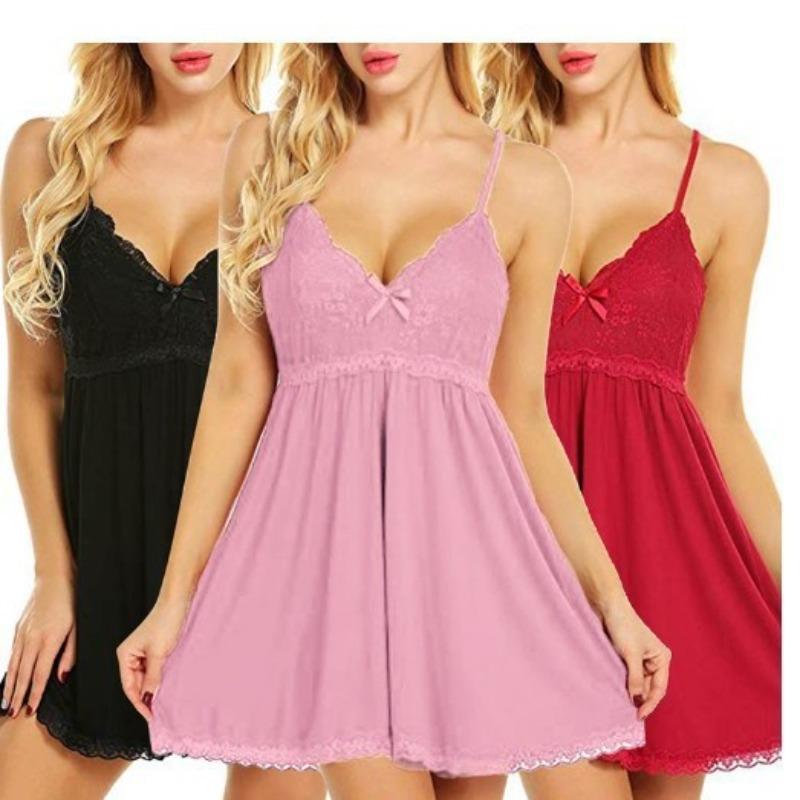Lingerie sexy in pizzo pigiama da donna pigiama taglia grande mm gonna a bretelle set