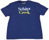 Schitt Creek Erwachsenen Neues T-Shirt Einfach Gelb Weiß Wort Logo