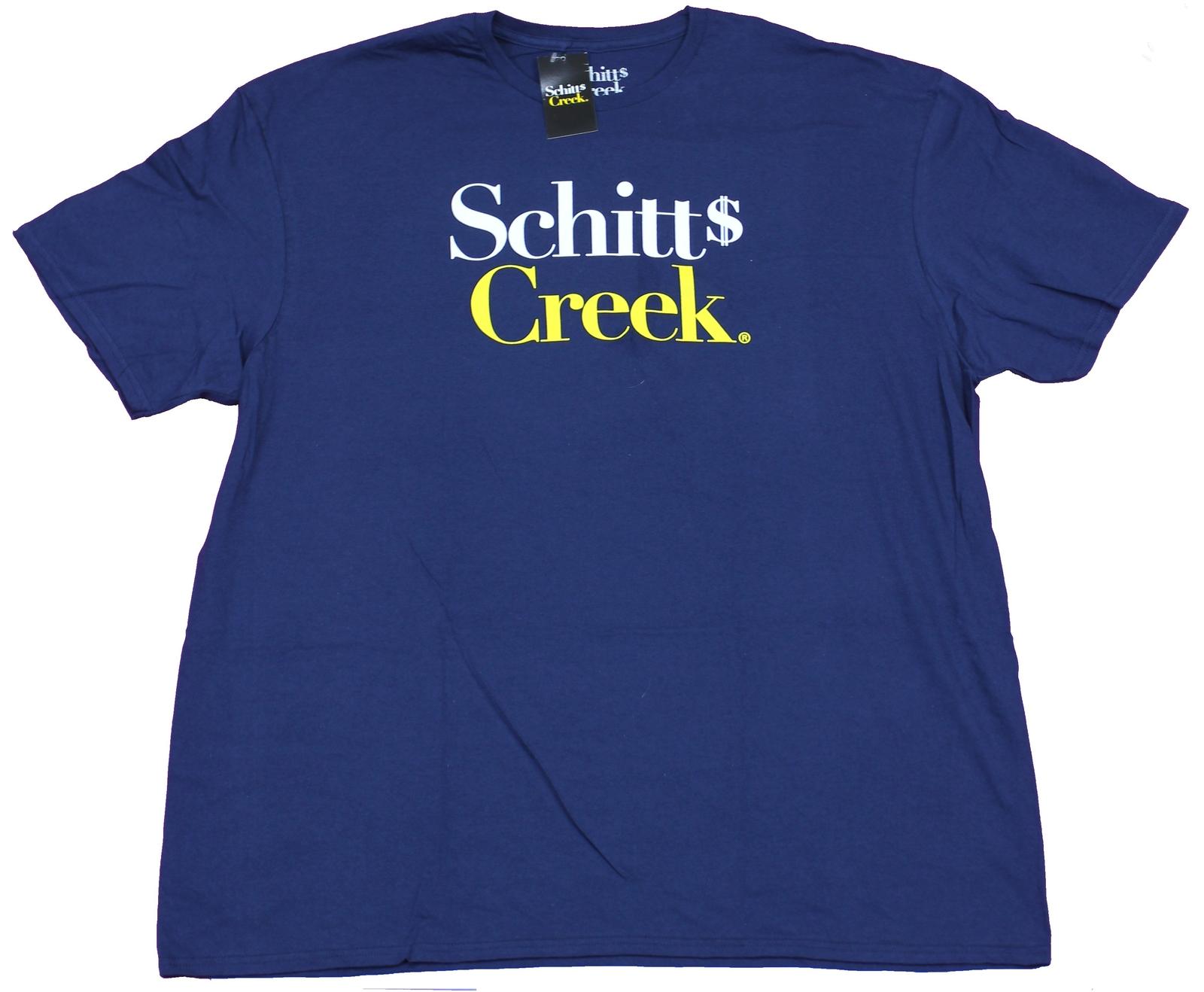 Schitt Creek Adult New T-shirt Simple Yellow White Word Logo XL