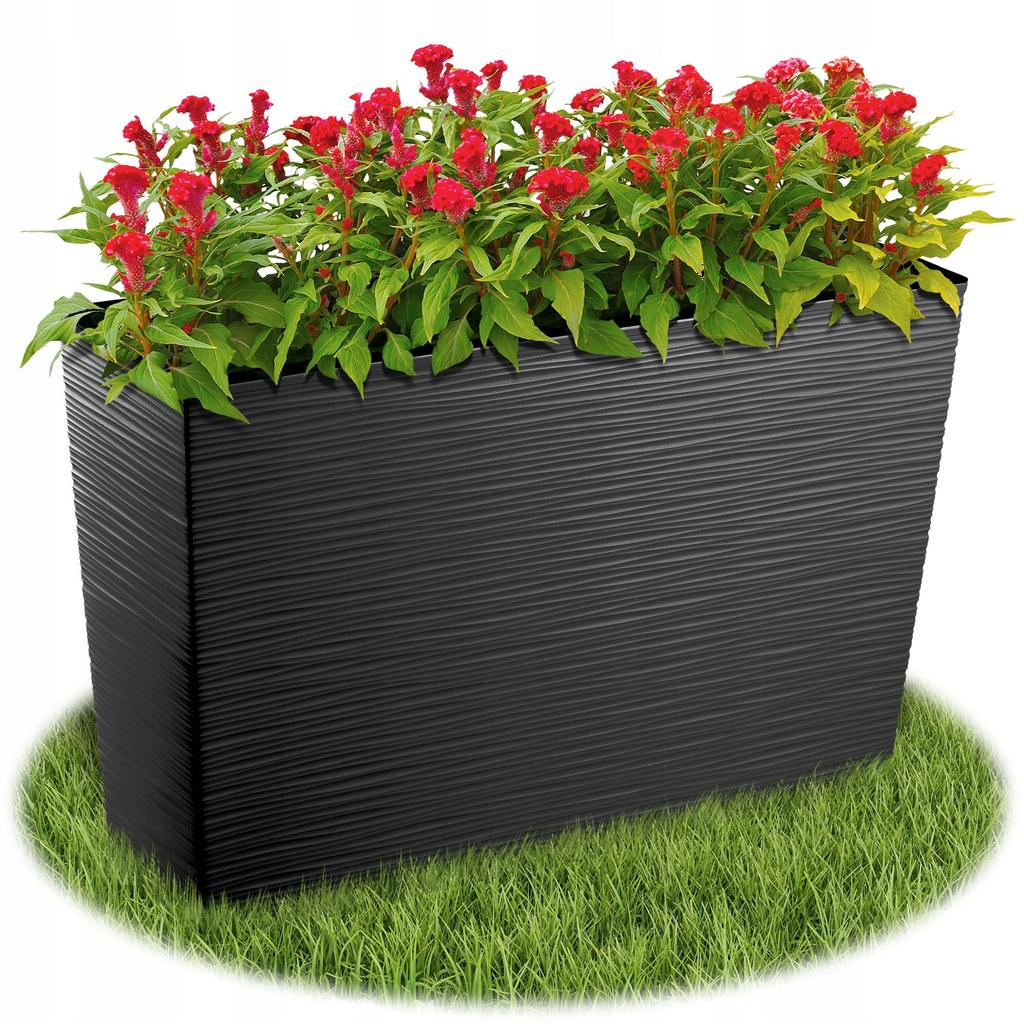 KADAX Flowerpot Flowerpot + Insert Garden Flowerpot Tall Terrace 19x56cm