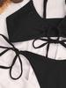 2023 Women's Sexy Pit Strip Lace-up Straps High Waist Bikini Sexy Swimsuit Swimsuit Women