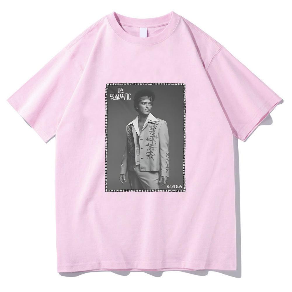 

I Just Might Tee Bruno Mars Merch T Shirts Fashion T-shirt Fashion Cotton Round Neck Clothes Unisex Tee M рожевий