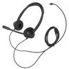 Binaurales 3,5-mm-Business-Headset Doppelseitiges Headset mit HD-Stereo-Sound für Konferenzgespräche, Callcenter, Online-Kurse