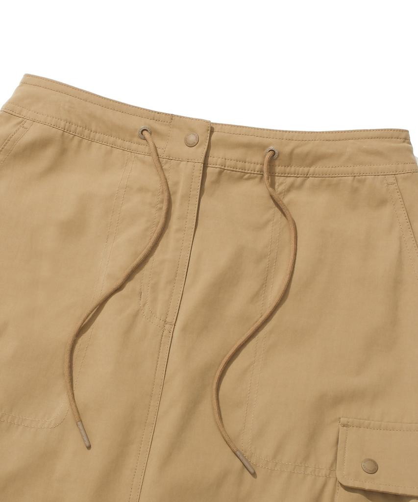 Covernat Woman Parachute Cargo Skirt Camel